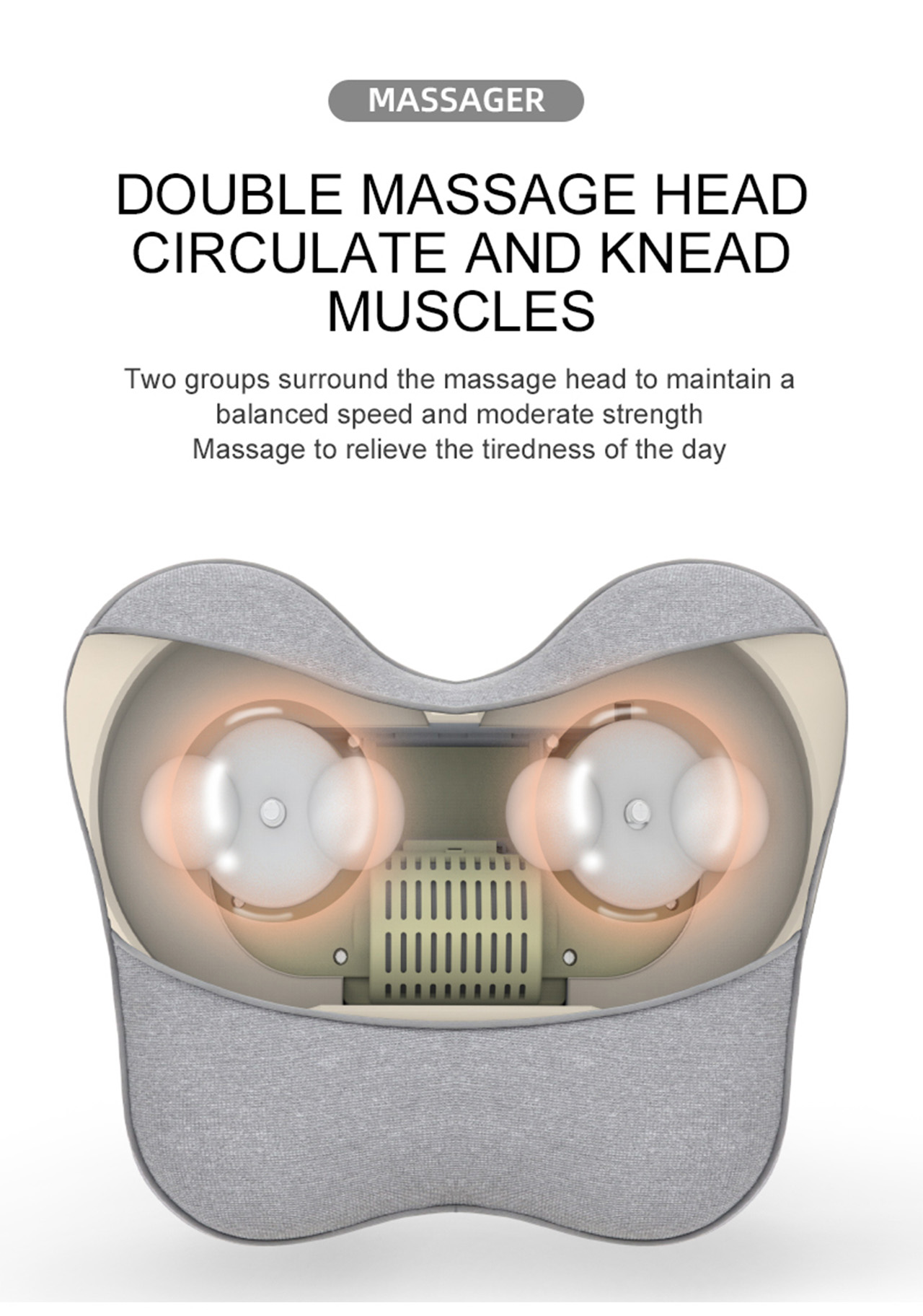 Lumbar massage cushion